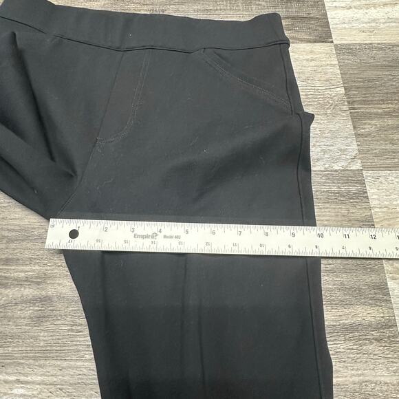 Spanx Black Womens Medium Stretch‎ Straight Vented Hem High Rise Yoga Gym Pants - Picture 6 of 9